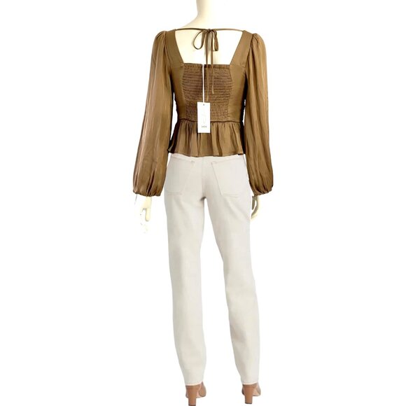 Joie NEW with Tags puff sleeve underwire bustier w/peplum top - Size XS - Picture 2 of 12